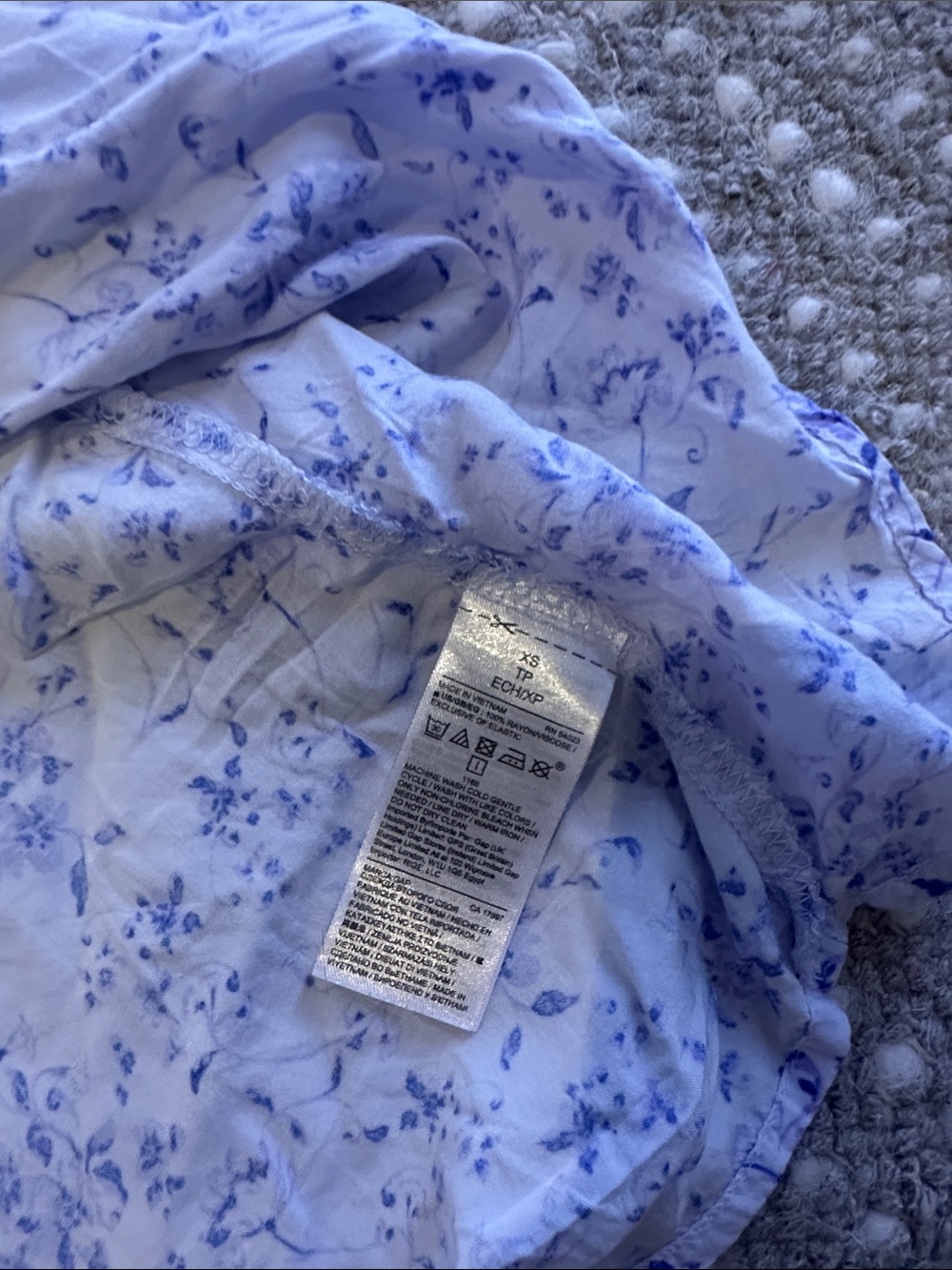 GAP Floral Print White and Lavender Sundress - Picture 3 of 4